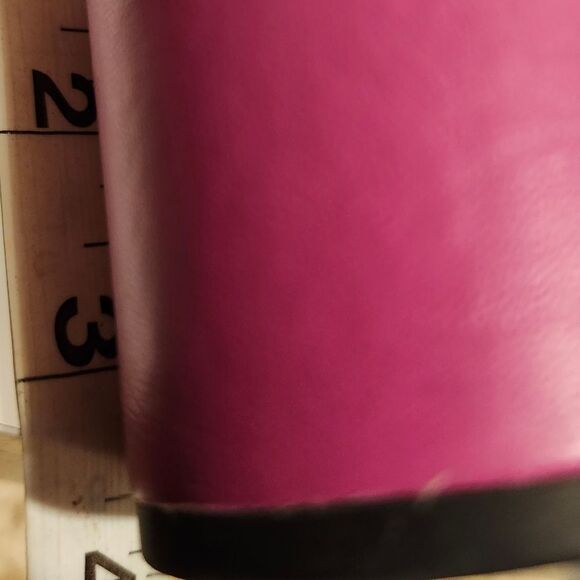 Rebecca Minkoff "Capriana" Fuchsia Leather Chunk Heel Sandals Sz.8.5 Ret.$175 - Picture 9 of 10